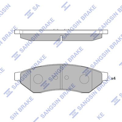 Тормозные колодки задние дисковые ICER арт. SP1252