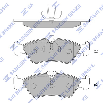 Тормозные колодки дисковые TEXTAR арт. SP1274A