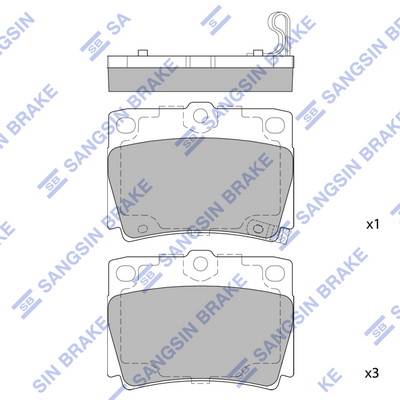 Тормозные колодки задние дисковые BLUE PRINT арт. SP1522