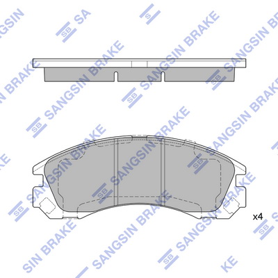 Тормозные колодки передние дисковые ROADHOUSE арт. SP1523