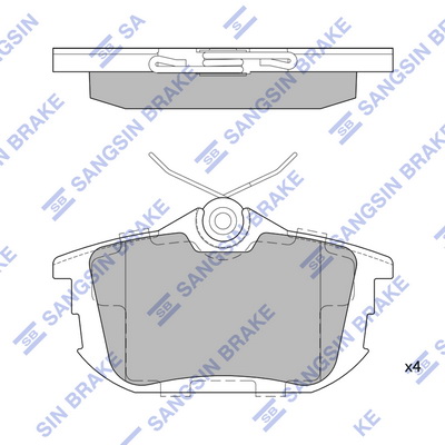 Тормозные колодки дисковые REMSA арт. SP1531