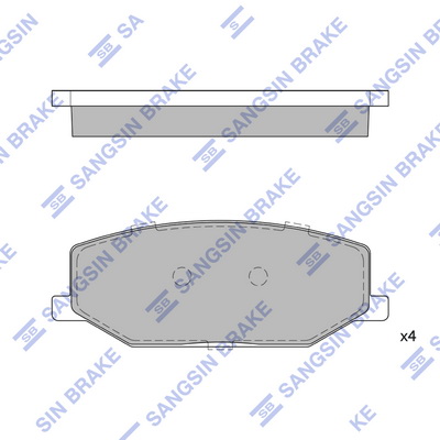 Колодки гальмівні дискові BLUE PRINT арт. SP1540