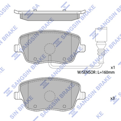 Тормозные колодки дисковые TRW арт. SP1806A