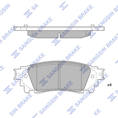 Тормозные колодки дисковые ICER арт. SP1827