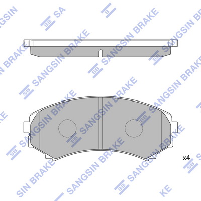 Тормозные колодки передние дисковые TEXTAR арт. SP2075