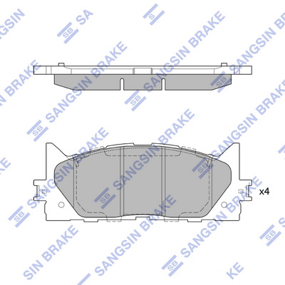 кт. Гальмiвнi колодки REMSA арт. SP2080