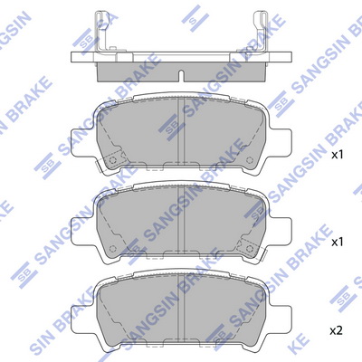 Тормозные колодки дисковые WOKING арт. SP2120