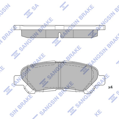 кт. Гальмiвнi колодки BLUE PRINT арт. SP2136