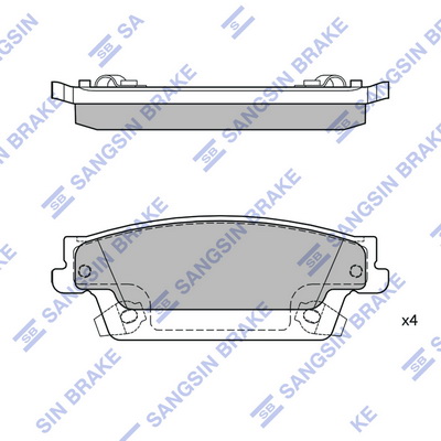 Тормозные колодки дисковые BLUE PRINT арт. SP2254