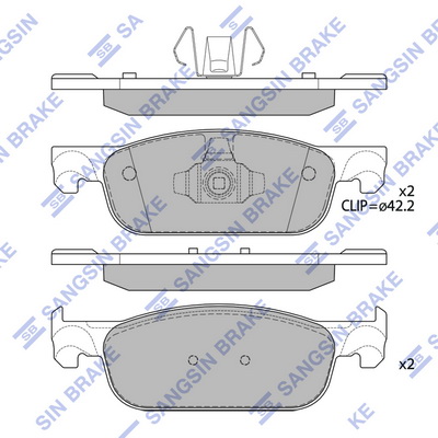 Тормозные колодки дисковые TEXTAR арт. SP4054