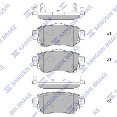 Тормозные колодки задние дисковые TRW арт. SP4140
