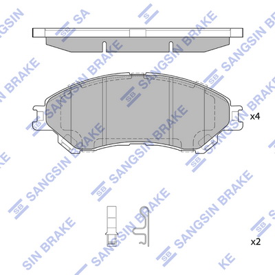 Колодки гальмівні дискові ICER арт. SP4212