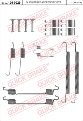 Комплектующие, тормозная колодка BOSCH арт. 1050029