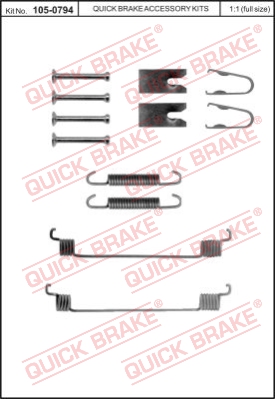 Комплектующие, тормозная колодка BOSCH арт. 105-0794