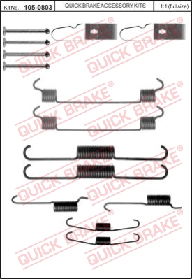 Тормозной шланг QUICK BRAKE 1050803