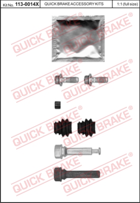 Комплект направляющей гильзы BUDWEG CALIPER арт. 113-0014X