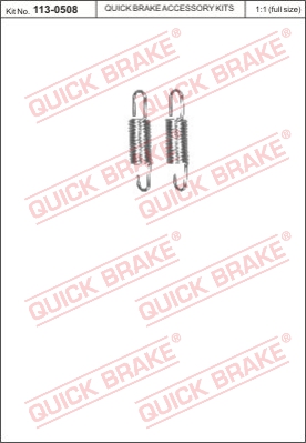 Ремкомплект суппорта BUDWEG CALIPER арт. 113-0508