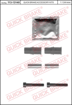 Комплект направляющей гильзы QUICK BRAKE арт. 113-1314X