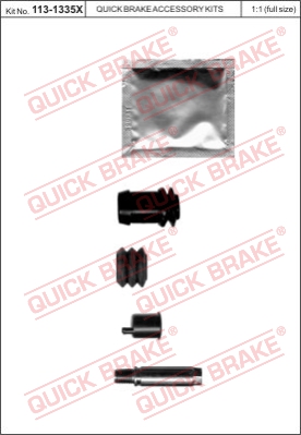Комплект направляющей гильзы BUDWEG CALIPER арт. 1131335X