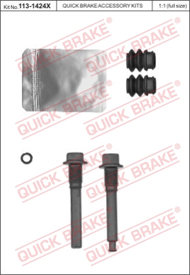 Комплект направляющей гильзы QUICK BRAKE 1131424X