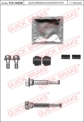 Комплект направляющей гильзы BUDWEG CALIPER арт. 1131433X