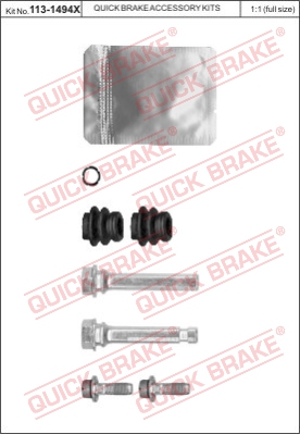 Комплект направляющей гильзы QUICK BRAKE 1131494X