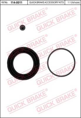 Ремкомплект супорта (переднього) Ford Transit Connect/Fiat Doblo 10- (d=57mm) Ate BUDWEG CALIPER арт. 114-0011