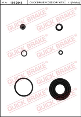 Ремкомплект супорта (заднього) Fiat Punto/Toyota Corolla 05- (d=36mm) (Bosch)  арт. 114-0041