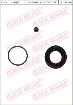 Ремкомплект супорта (заднього) BMW X3/X5 02-11 (d=42mm) (Ate) BUDWEG CALIPER арт. 114-0057