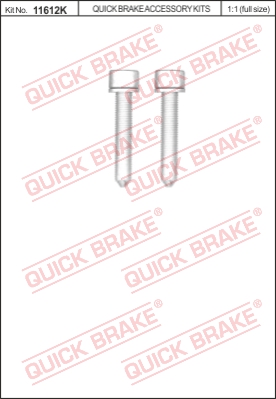 Болт, корпус скобы тормоза QUICK BRAKE 11612K