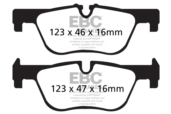 Тормозные колодки дисковые EBC Brakes DP42132R