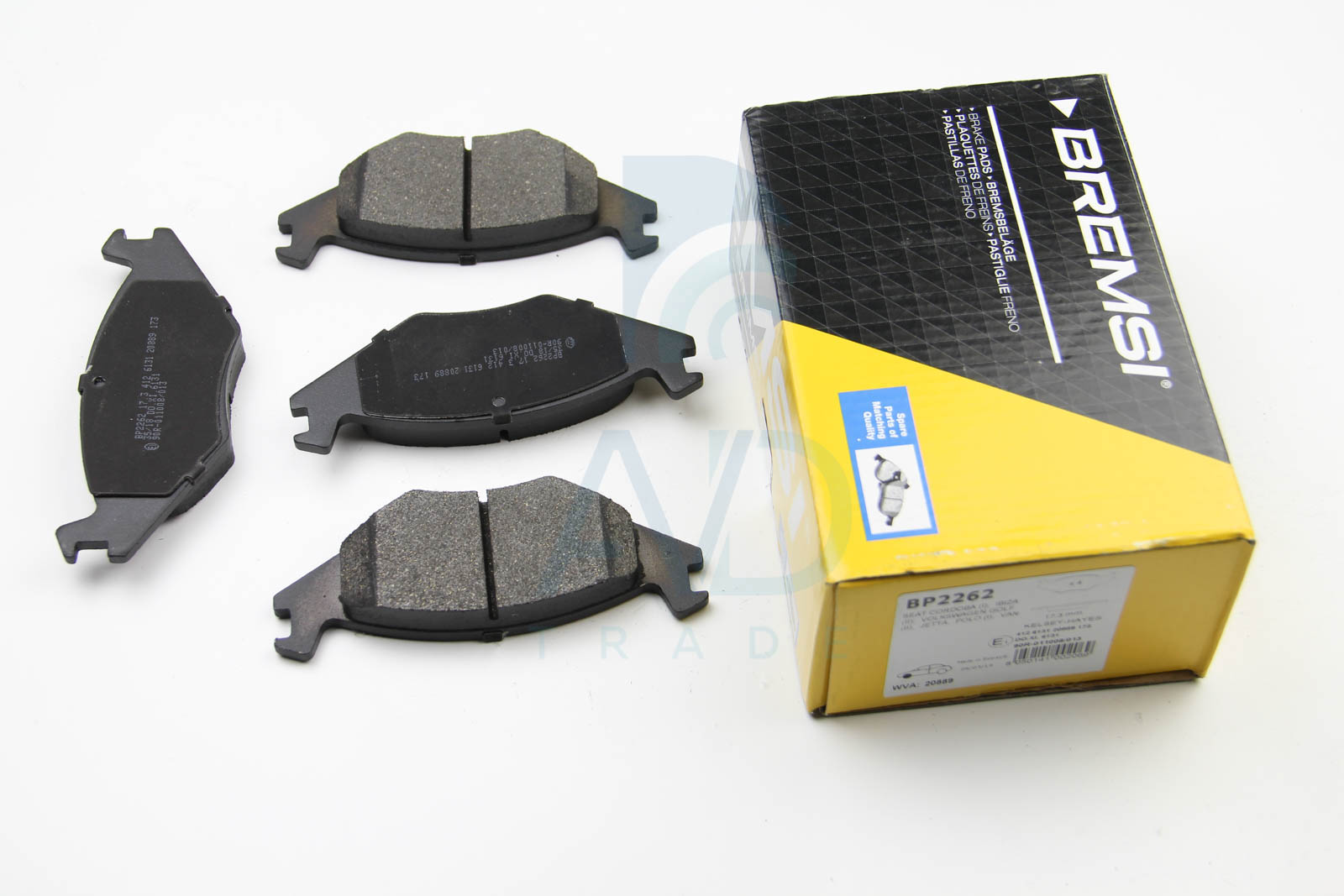 Тормозные колодки передние дисковые FERODO арт. BP2262