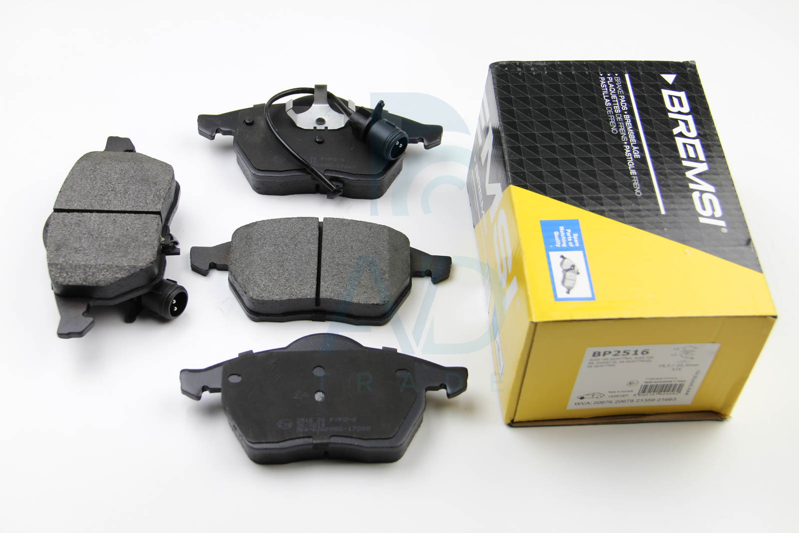 Тормозные колодки передние дисковые FEBI BILSTEIN арт. BP2516