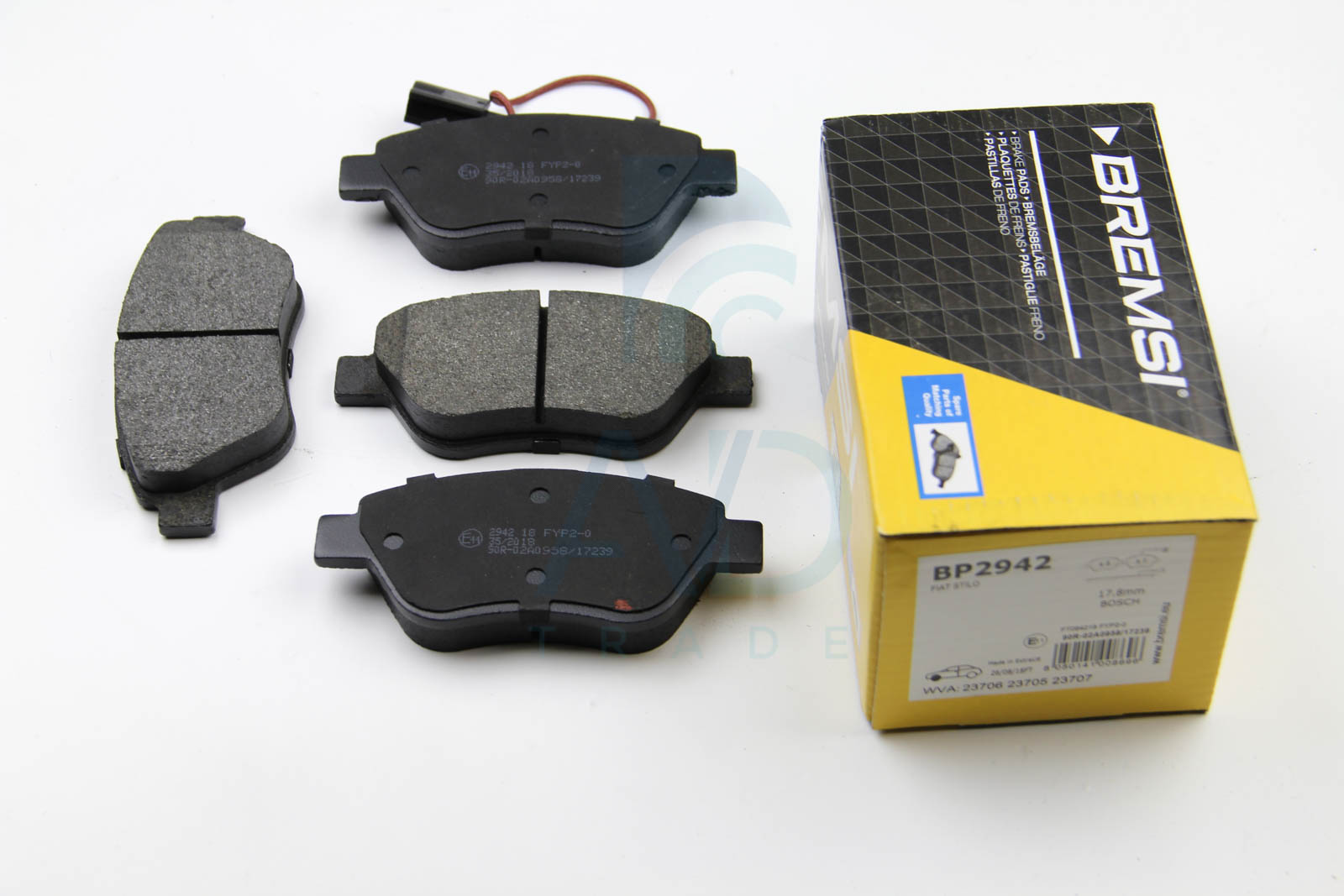Тормозные колодки передние дисковые FERODO арт. BP2942