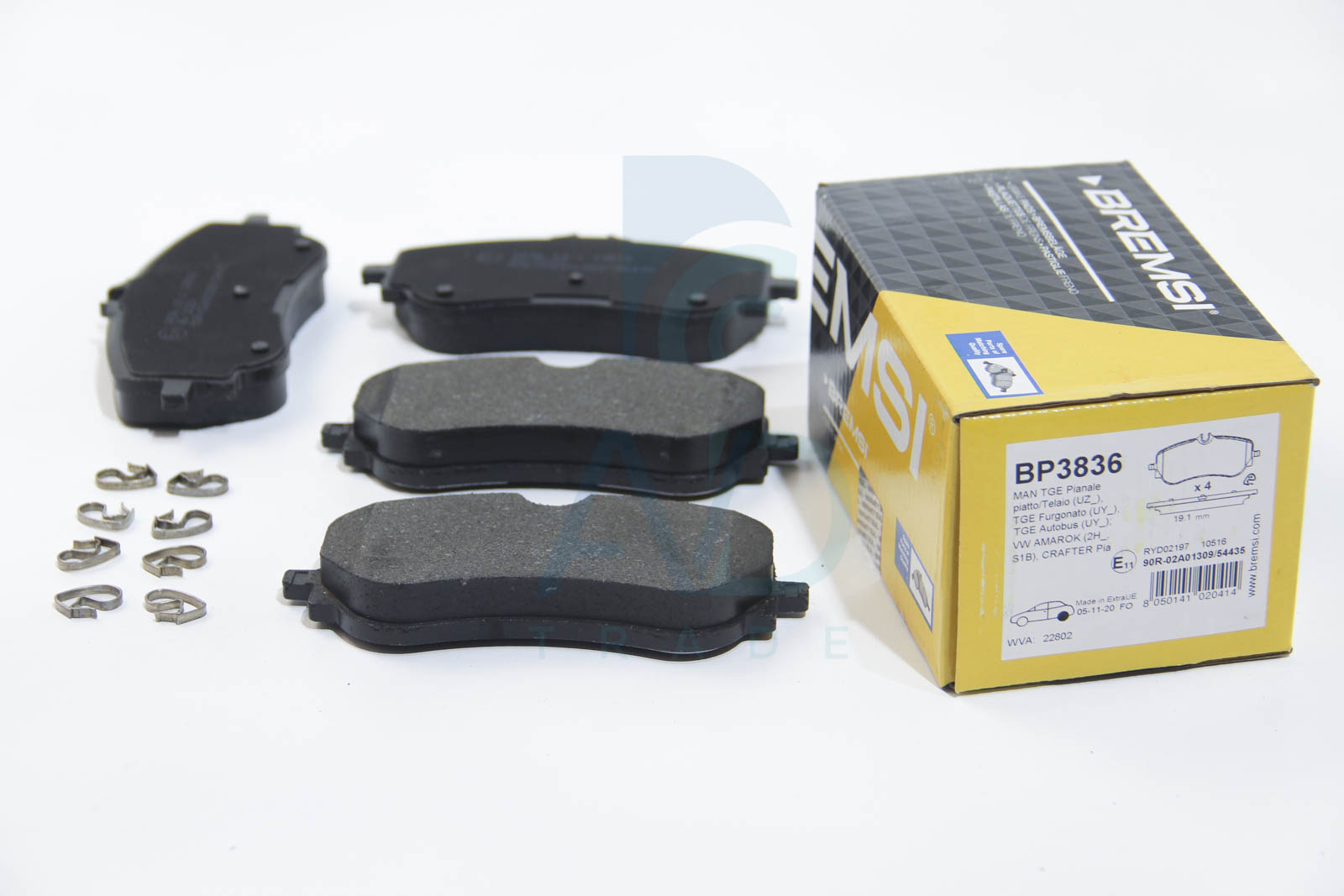 Тормозные колодки зад. VW Crafter 16-/Amarok 11-/Man TGE 16- ICER арт. BP3836