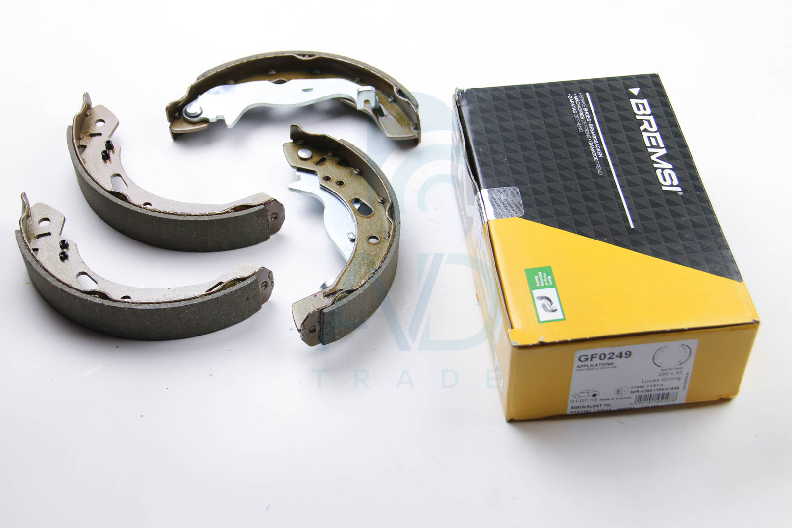 Тормозные колодки зад. Ford Fiesta VI 08- (TRW) TEXTAR арт. GF0249