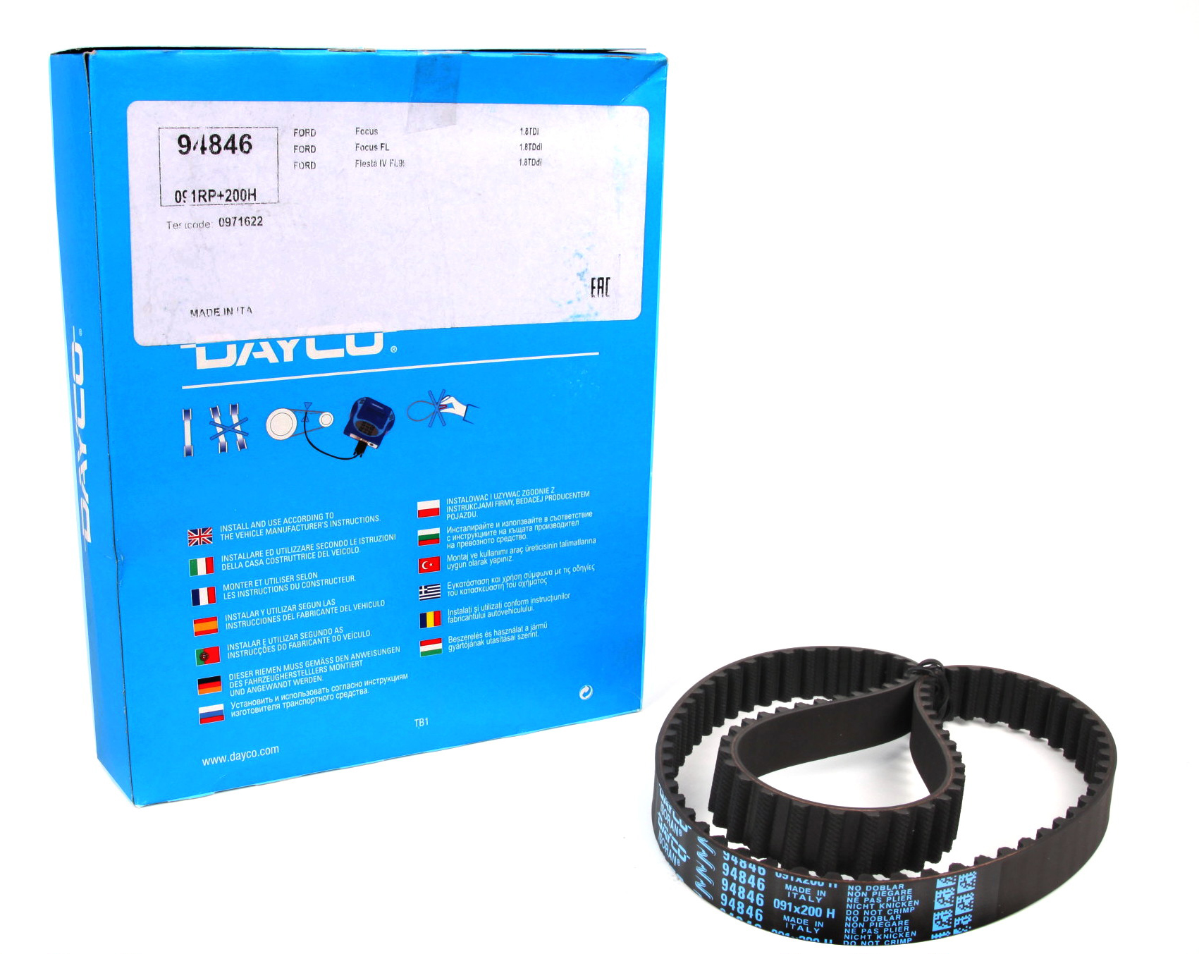 Ремінь ГРМ Ford Connect 1.8TDCi DAYCO арт. 94846