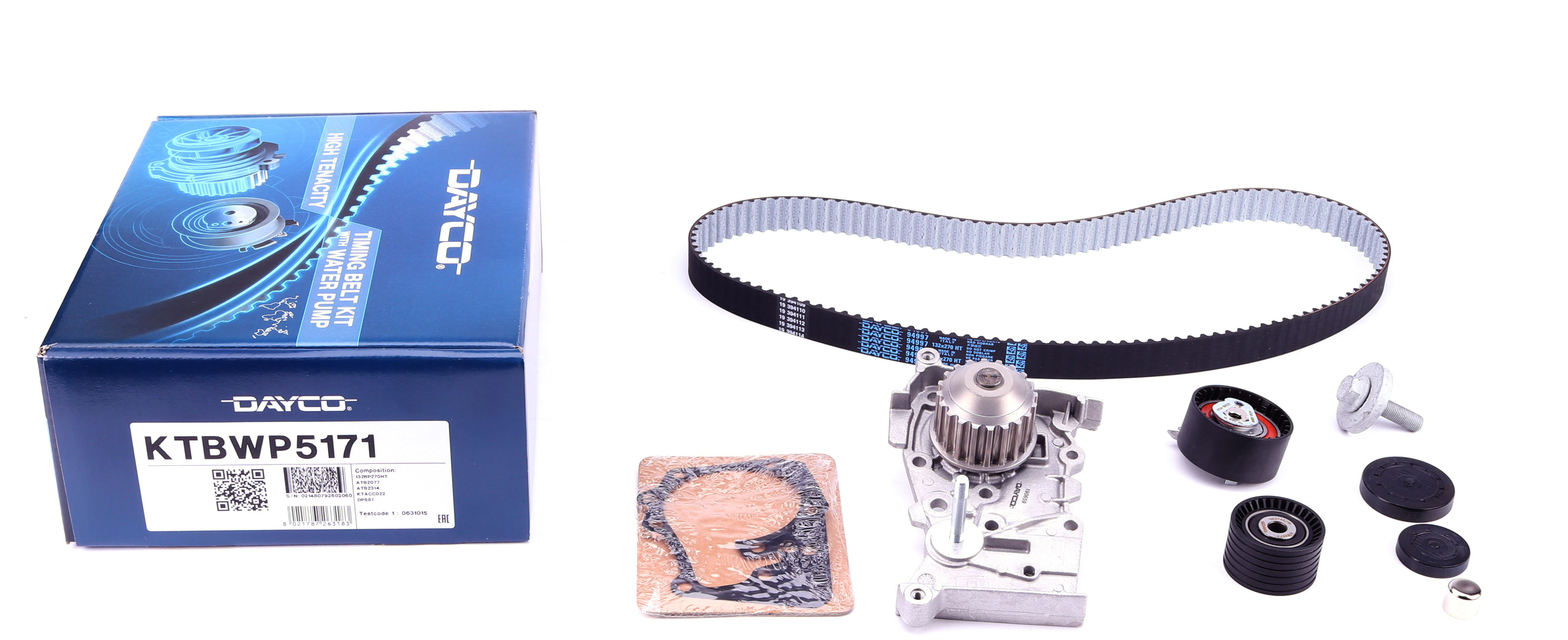 Водяной насос + комплект зубчатого ремня DAYCO арт. KTBWP5171