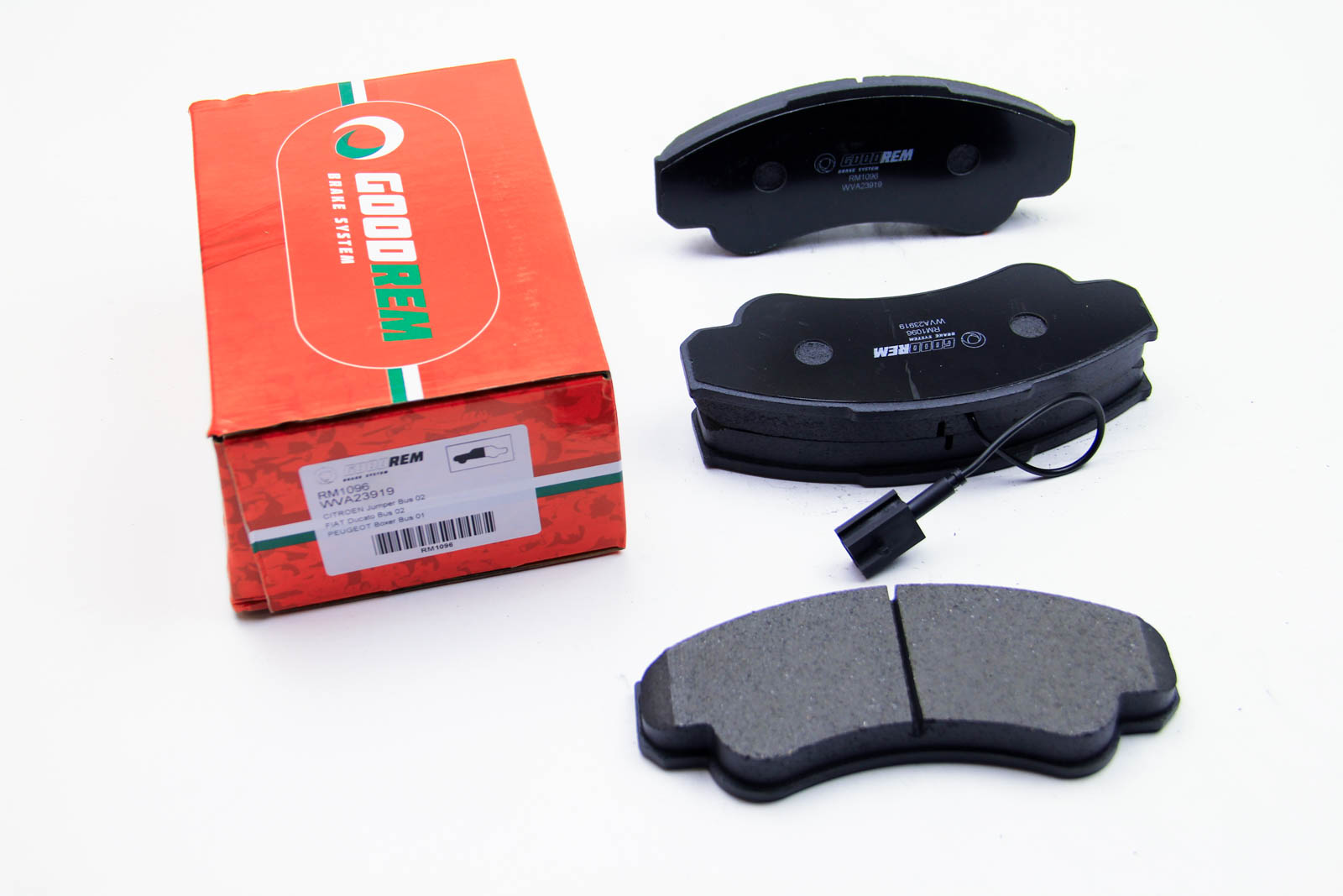 Тормозные колодки перед. Jumper/Ducato/Boxer 02- (1.8t) ROADHOUSE арт. RM1096