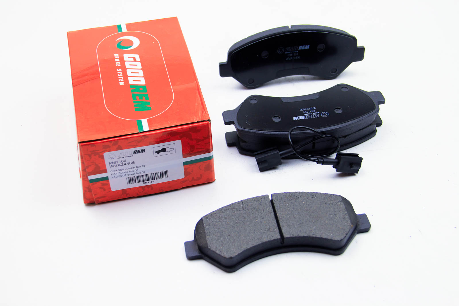 Тормозные колодки перед. Jumper/Ducato/Boxer 06- (1.7t) FERODO арт. RM1164