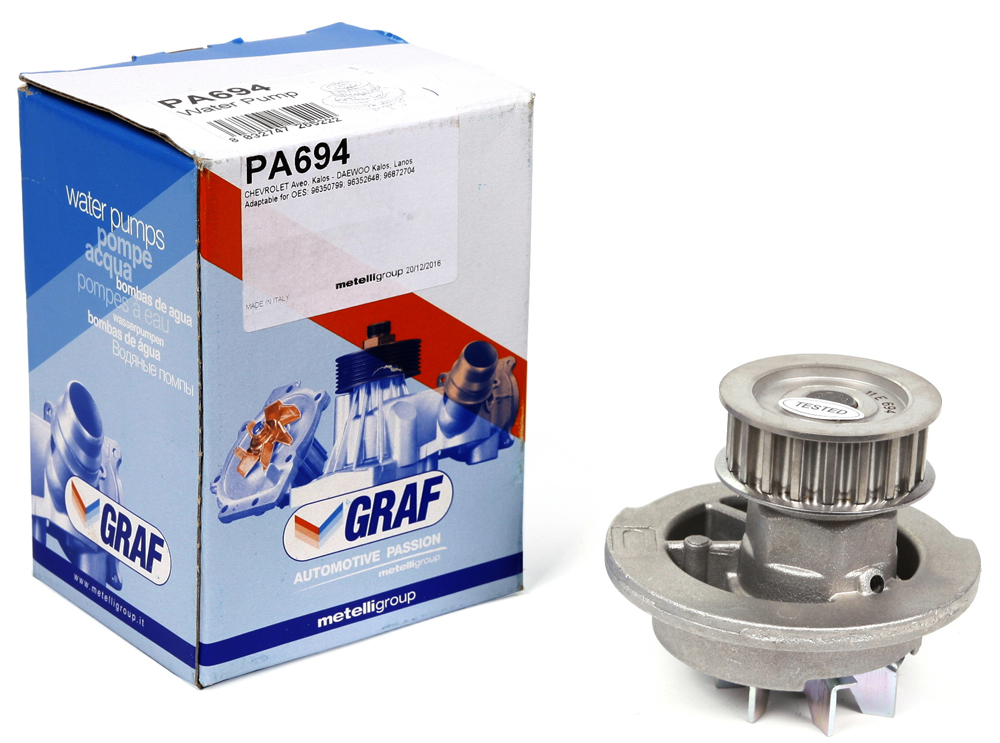 Помпа воды Chevrolet Aveo 1.4/1.5 05-/Daewoo Lanos 1.3/1.5 97- (19z) (B/B) (7 лоп.) BGA арт. PA694