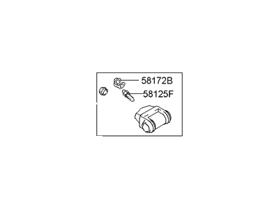Цилиндр тормозной задний правый (58380-25300) MOBIS LPR арт. 5838025300