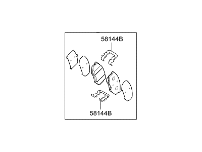 Тормозные колодки дисковые передні Hyundai Azera 11- ROADHOUSE арт. 581013VA70