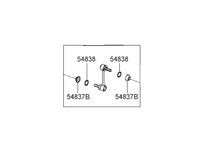 Стойка стабилизатора заднего HYUNDAI Matrix 05-10;KIA Cerato 07-09 SWAG арт. 5553017010