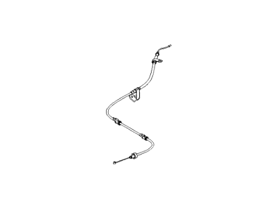 Трос ручного тормоза правый DRUM (59770-1G010) Mobis  арт. 597701G010