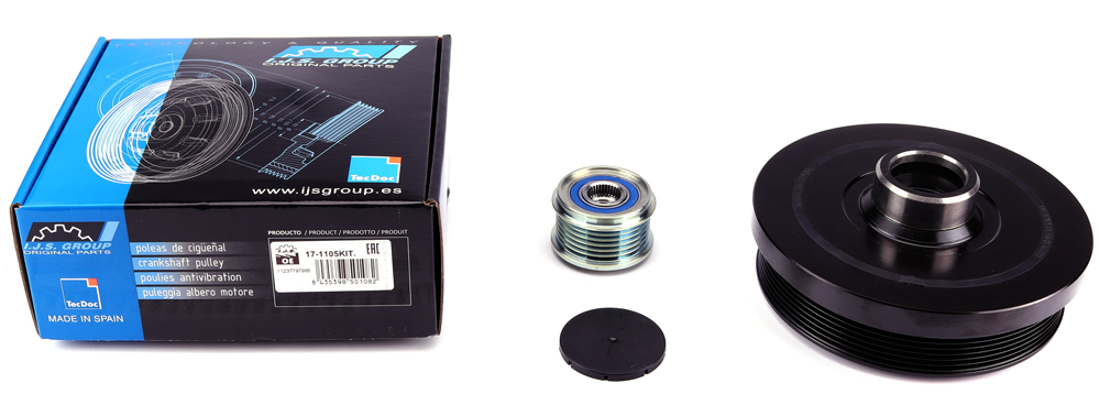 Шкив коленвала + шкив генератора BMW 1/3/X1/X3 2.0D 04- (6PK) IMPERGOM арт. 17-1105KIT