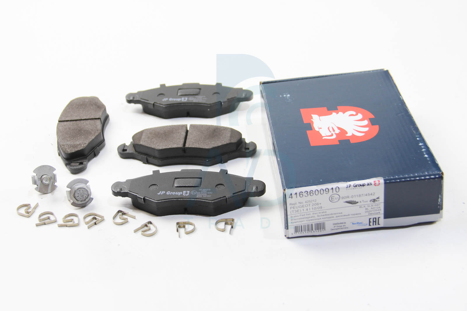 Тормозные колодки передние дисковые NK арт. 4163600910