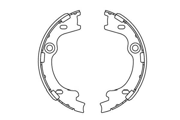 Комплект тормозных колодок DELPHI арт. KBS-3414