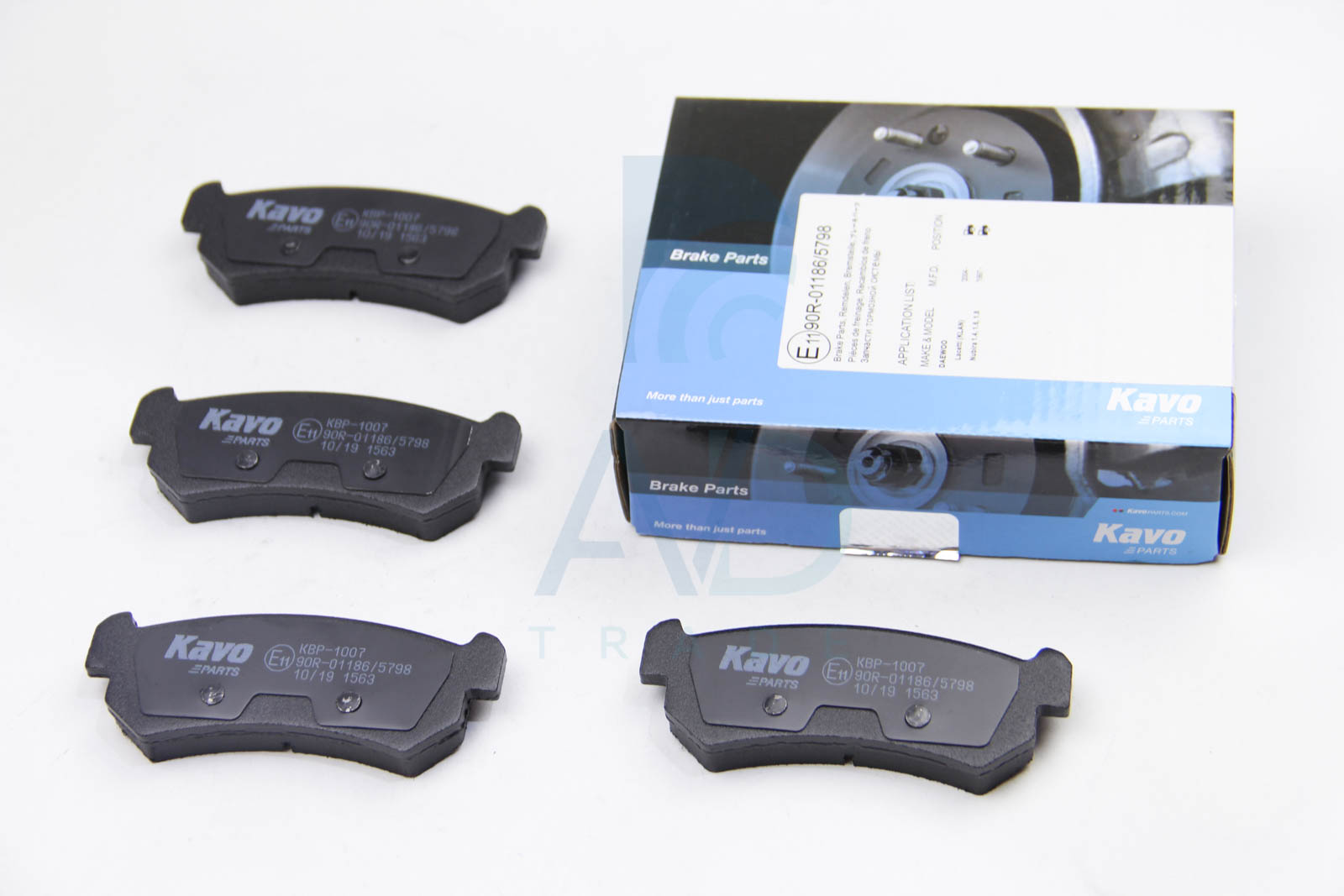 Тормозные колодки задние дисковые ICER арт. KBP-1007