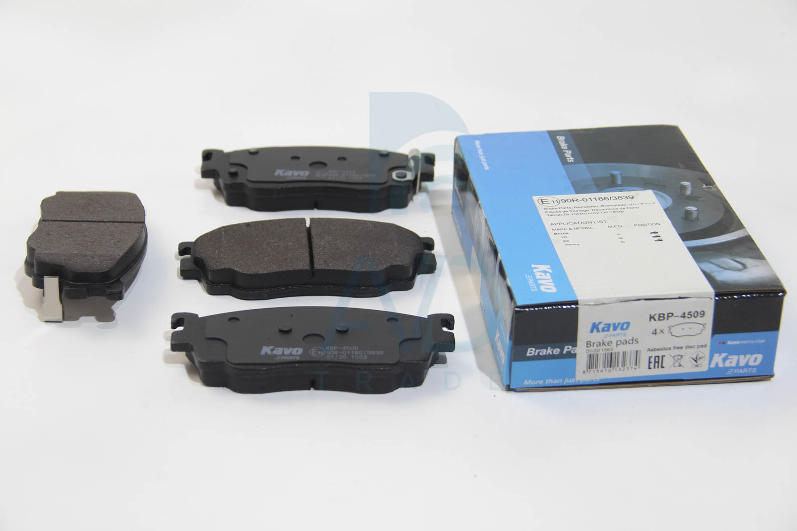 Тормозные колодки дисковые TEXTAR арт. KBP-4509